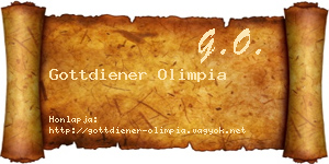 Gottdiener Olimpia névjegykártya